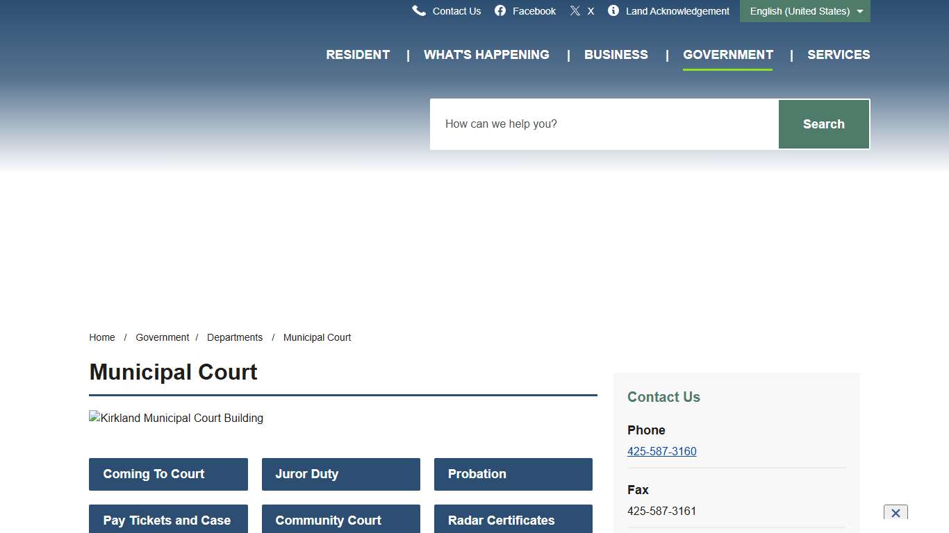 Municipal Court – City of Kirkland