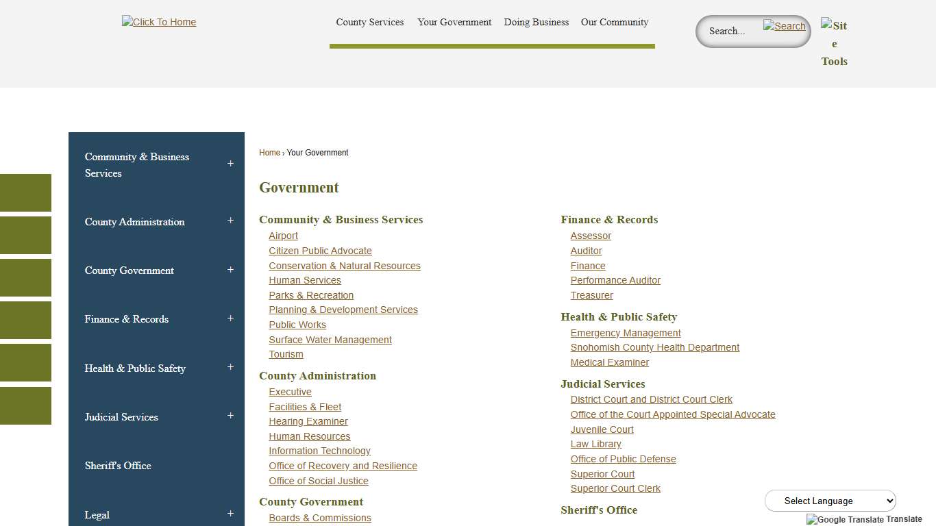 Government | Snohomish County, WA - Official Website